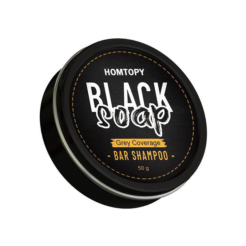 Men's Moisturizing Shampoo Soap for White Hair Care - 50g