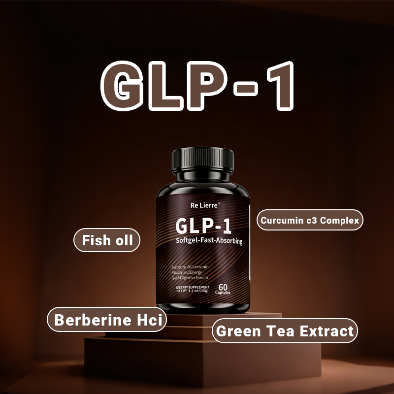 GLP-1 Supplement with Berberine, Green Tea & Curcumin - 60 Fast-Absorb Softgels