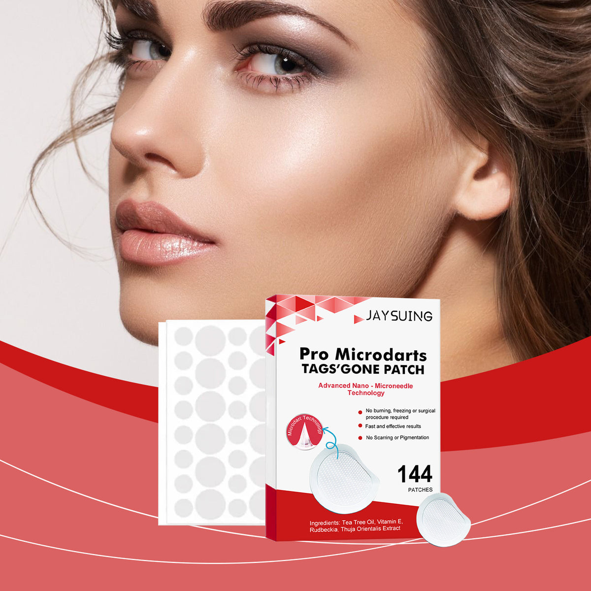 Adhesive Bandages for Skin Care - Gentle, Cleansing & Soothing - 144 Patches
