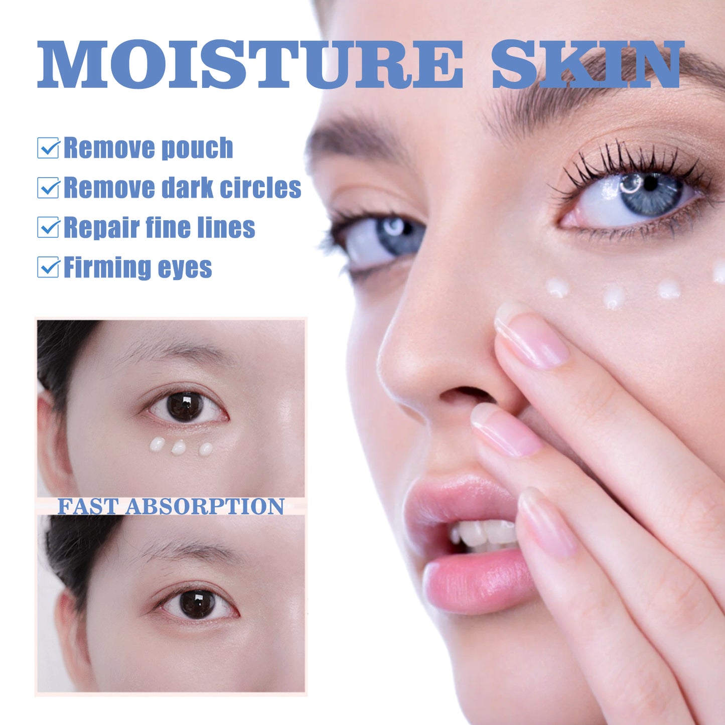 Snake Venom Peptide Eye Cream for Dark Circles and Fine Lines