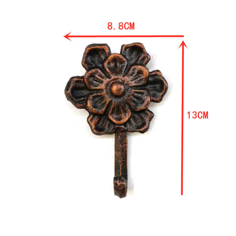 European Style Retro Metal Wall Hook Set Outdoor Garden Decor