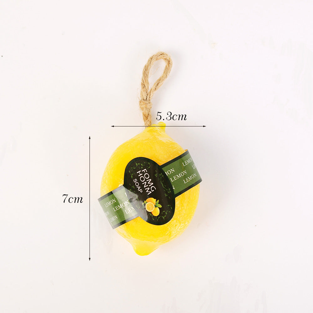 Lemon Fruit Scented Body Soap - 90g Natural Cleansing Bar