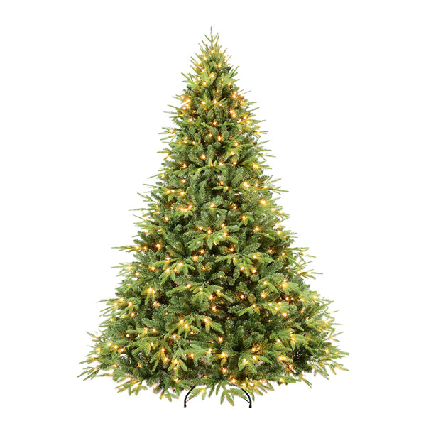 6.5ft Green Christmas Tree with 2225 Branch Tips & LED Lights