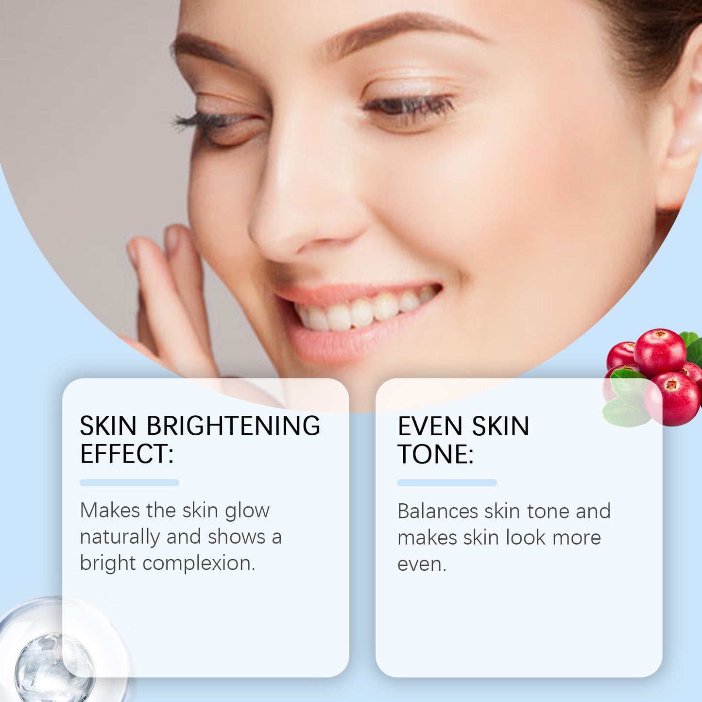 Glutathione Brightening Face Serum - 30ml Skin Tone Balancing Essence