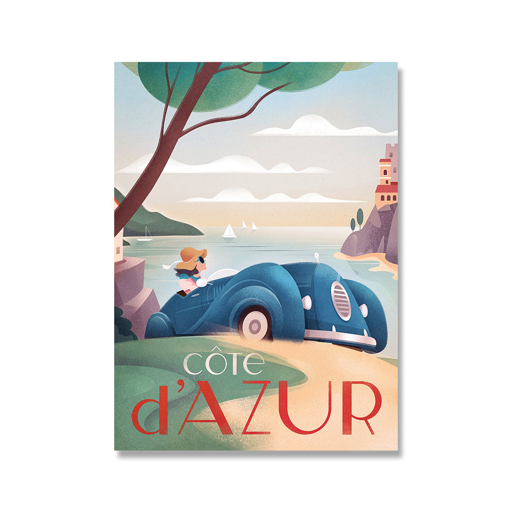Scenic Spots Retro City Canvas Wall Art - Modern Decorative Painting
