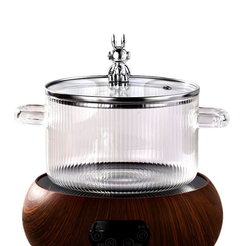 Cute Bear Glass Storage Pot - Household Kitchen Organizer 1350ML-1800ML