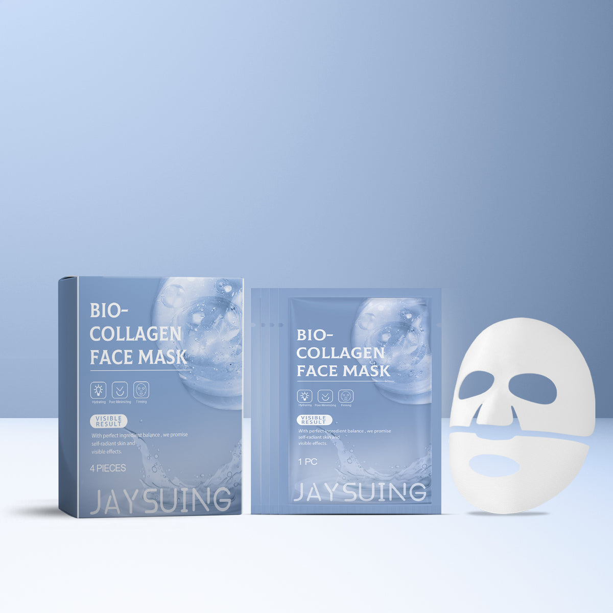 Collagen Moisturizing Facial Mask Boxed 4pcs 1 Box