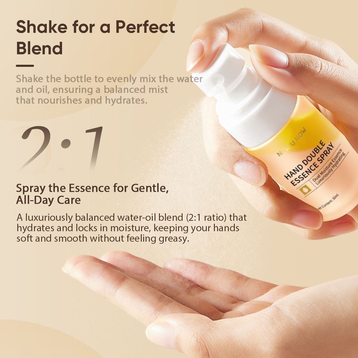 Hydrating Hand Essence Spray - Quick-Absorbing Botanical Moisturizer 30ml