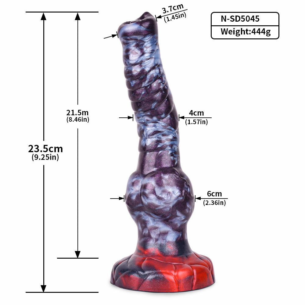 Private Enema Supplies Silicone Kit with Dragon Pattern - Adult Wellness