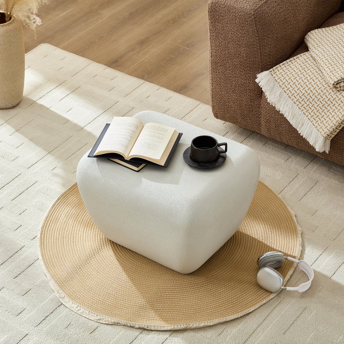 Modern Accent Coffee Table For Small Living Room, Unique