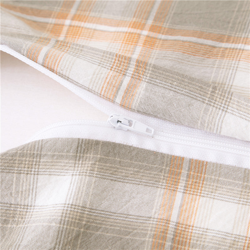 Full Cotton Pillowcase with Flounce - Washed Cotton, Single Size, Multiple Styles