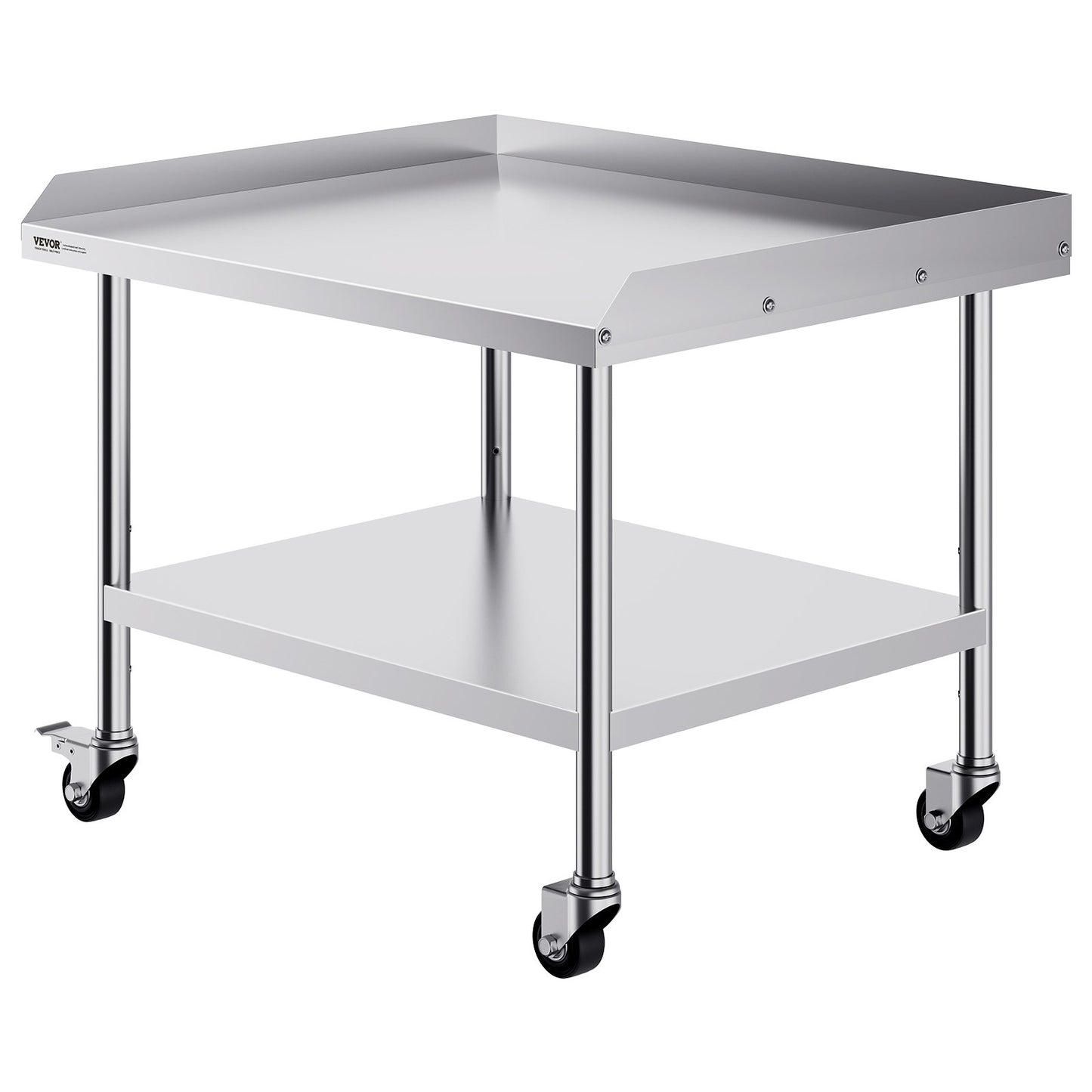30" x 36" Stainless Steel Commercial Work Table with Wheels