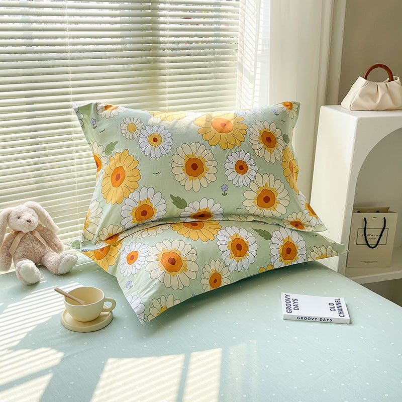 Cotton Twill Pillowcases Set - 100% Cotton, Modern Home Decor