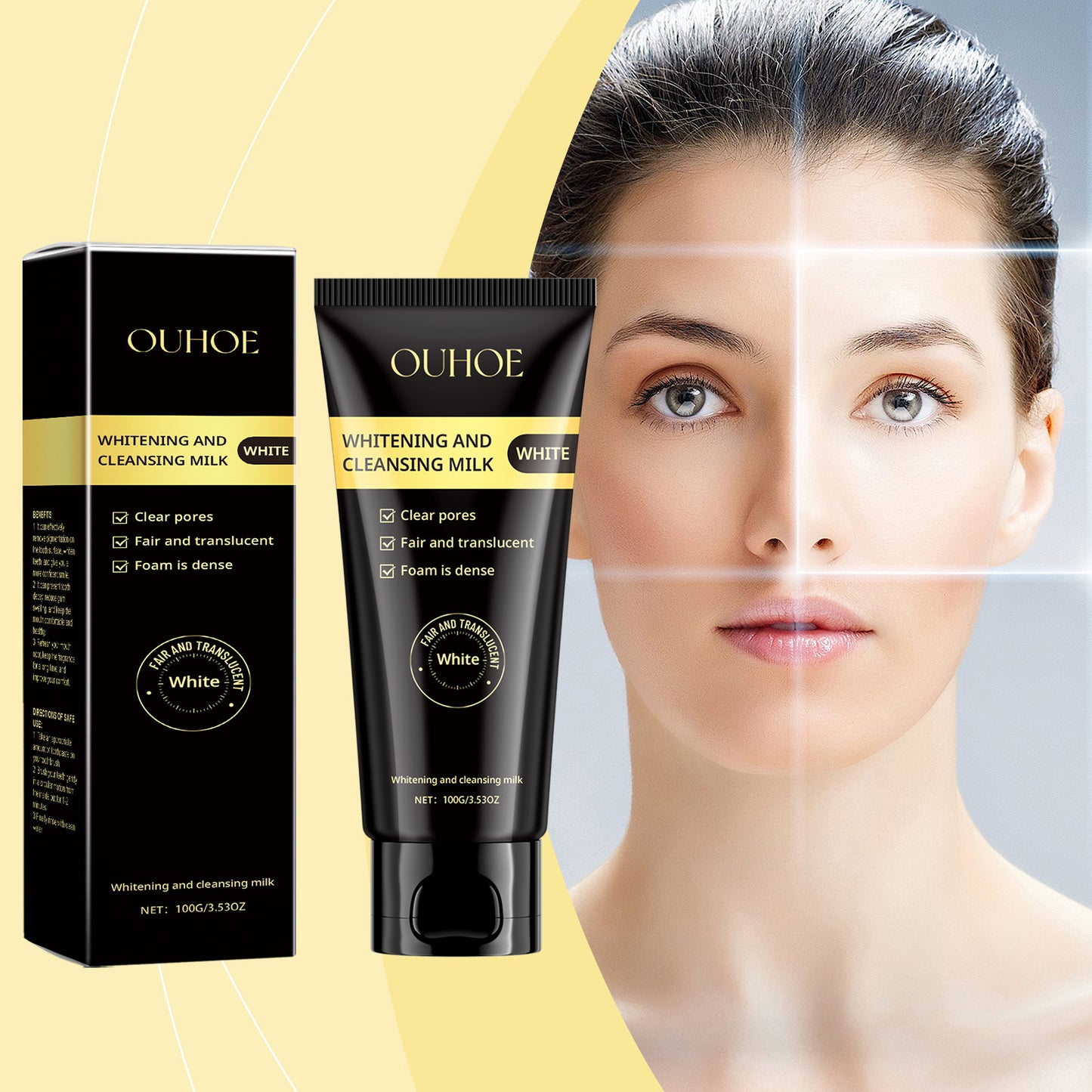 Nicotinamide Whitening Facial Cleanser - Deep Cleaning & Hydrating Formula