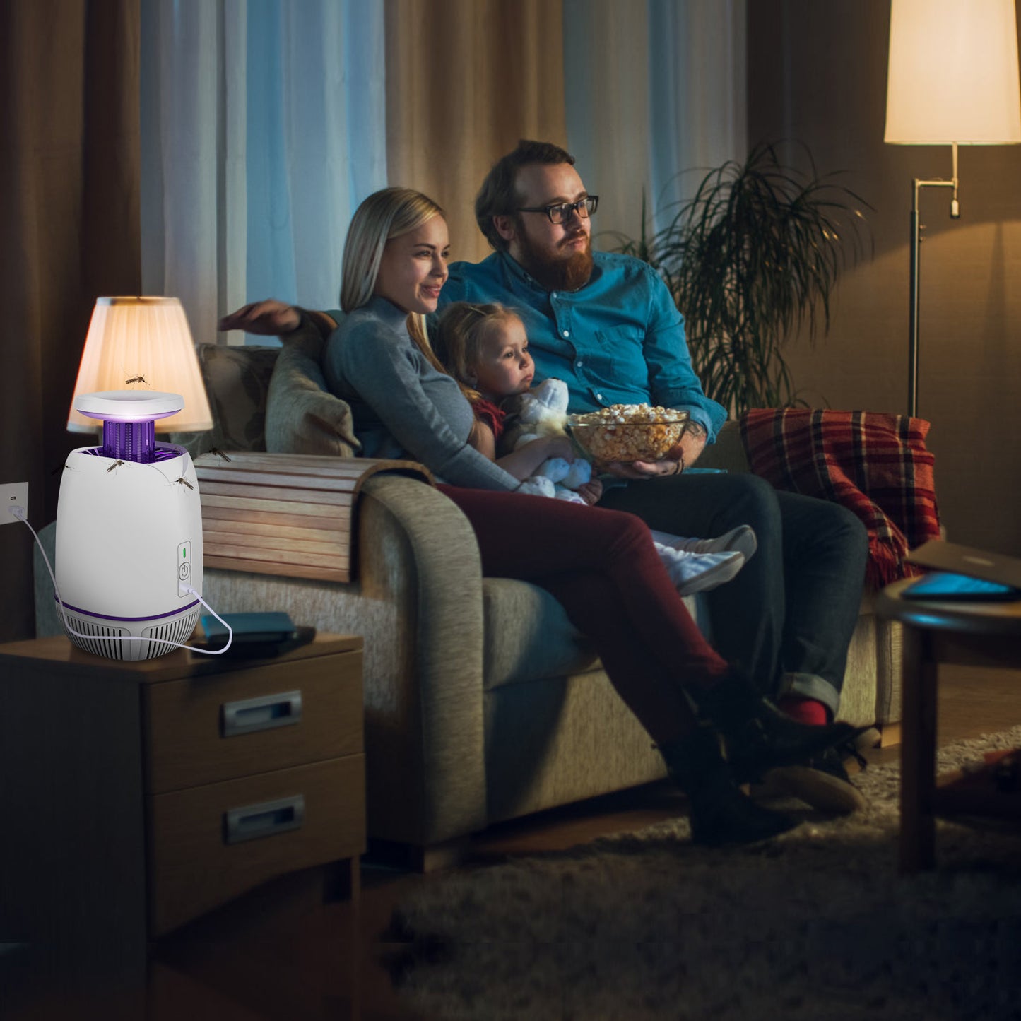 Electric Mosquito Zapper with 3 Modes - Indoor & Outdoor Use