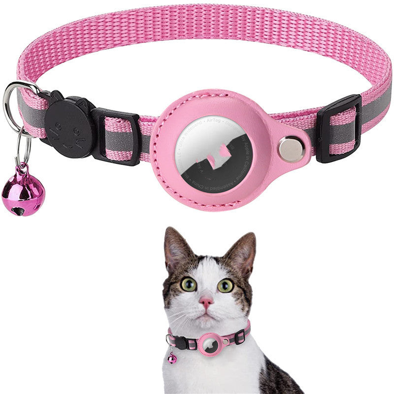 Reflective Waterproof Pet Collar Case for Airtag - Dog & Cat Nylon Accessory