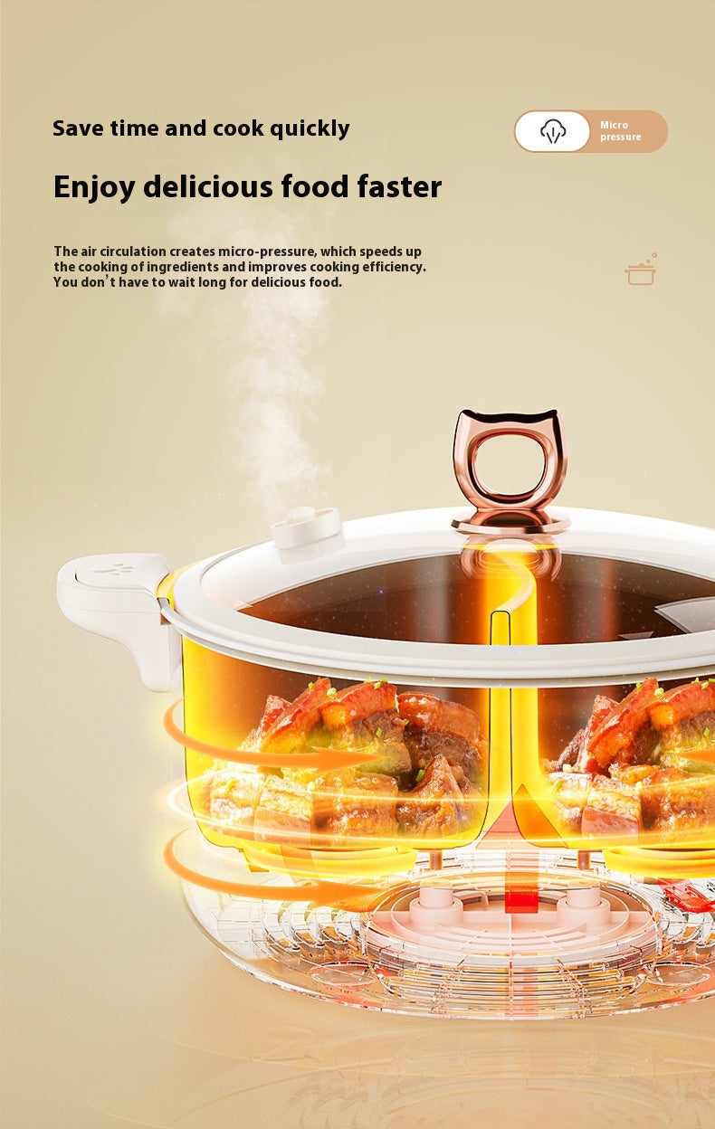 Large Capacity Electric Chafing Dish with Multi-Functional Heating for Home & Kitchen