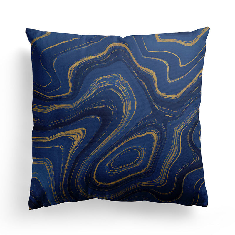 Minimalist Marble Texture Pillowcase for Living Room & Bedroom - 45x45 cm
