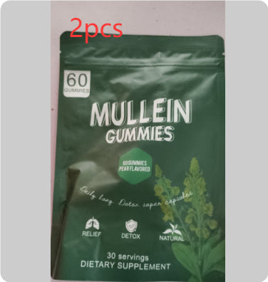 True Lungs Mullein Gummies - Herbal Respiratory Support, 60 Gummies
