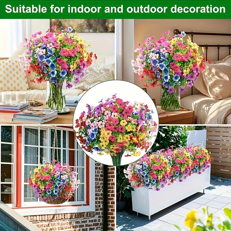 24-Piece Artificial Christmas Flower Bouquet Set - Festive Decor