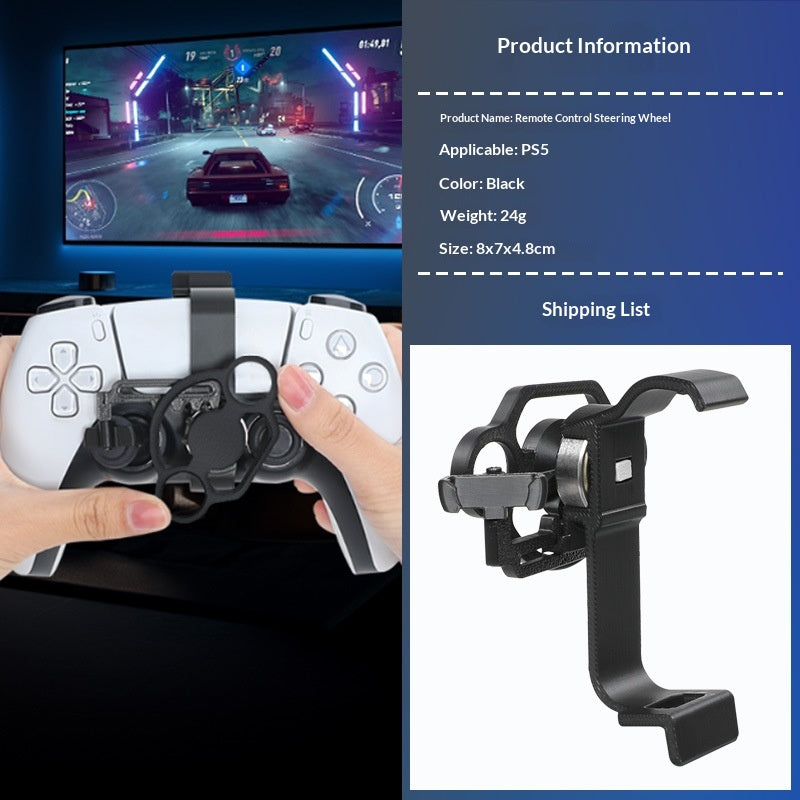 Universal Racing Game Steering Wheel Accessory for PS5 & Xbox Controllers