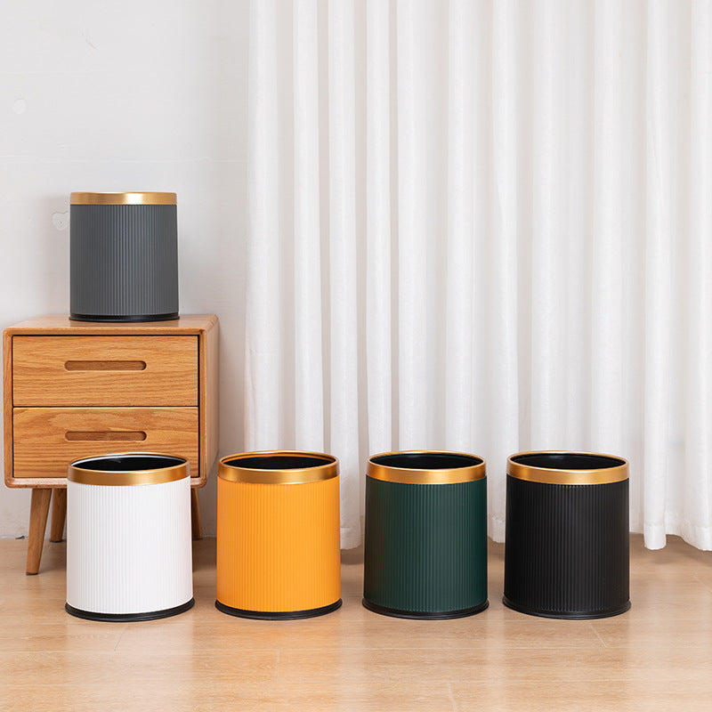 Uncovered Large Capacity Trash Can with Thickened Design for Home Kitchen