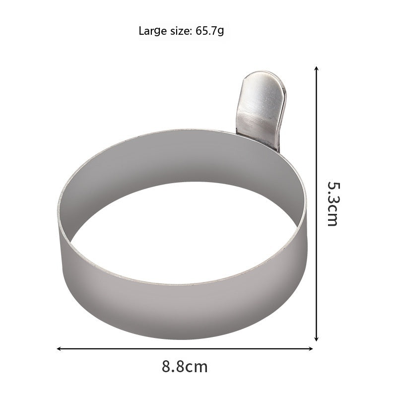 Stainless Steel Round Egg Frying Pan Baking Mold - Large & Small Sizes