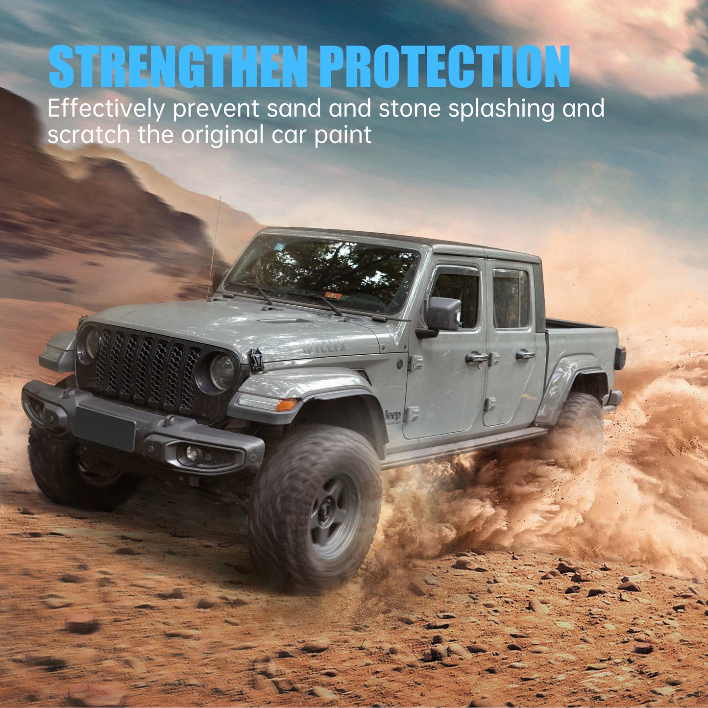 Front & Rear Fenders Compatible With 2020-2026 Wrangler Gladiator JT