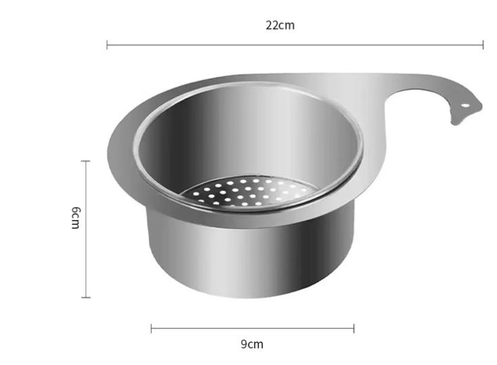 Stainless Steel Swan Drain Basket for Kitchen Storage - Multi-Purpose