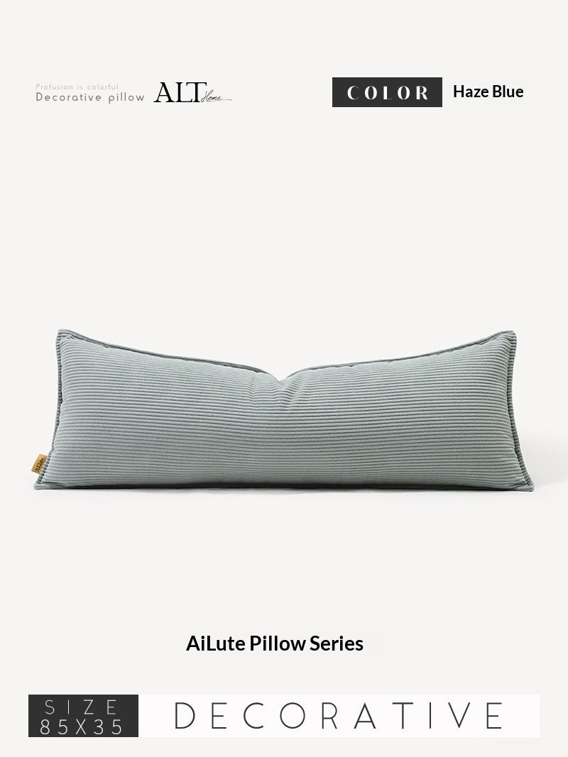 High-End Corduroy Sofa Cushion Set - Rectangular Throw Pillow with Cover & Insert