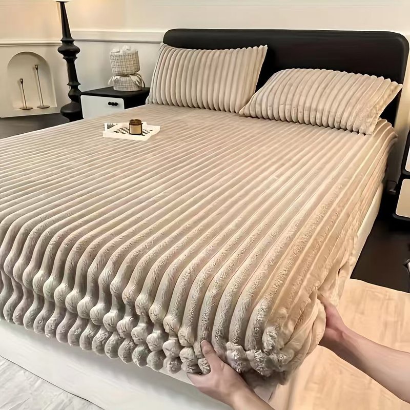 Fleece-Lined Bedspread Single Size Home Decor Comforter