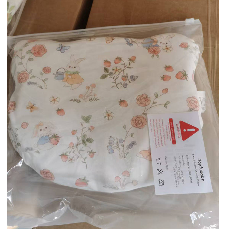Soft Silicone Baby Pillow for Infants 0-6 Months - Pink