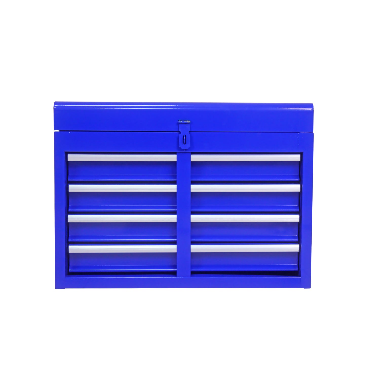 Blue Metal Tool Storage Cabinet with 5 Drawers & Bottom Shelf