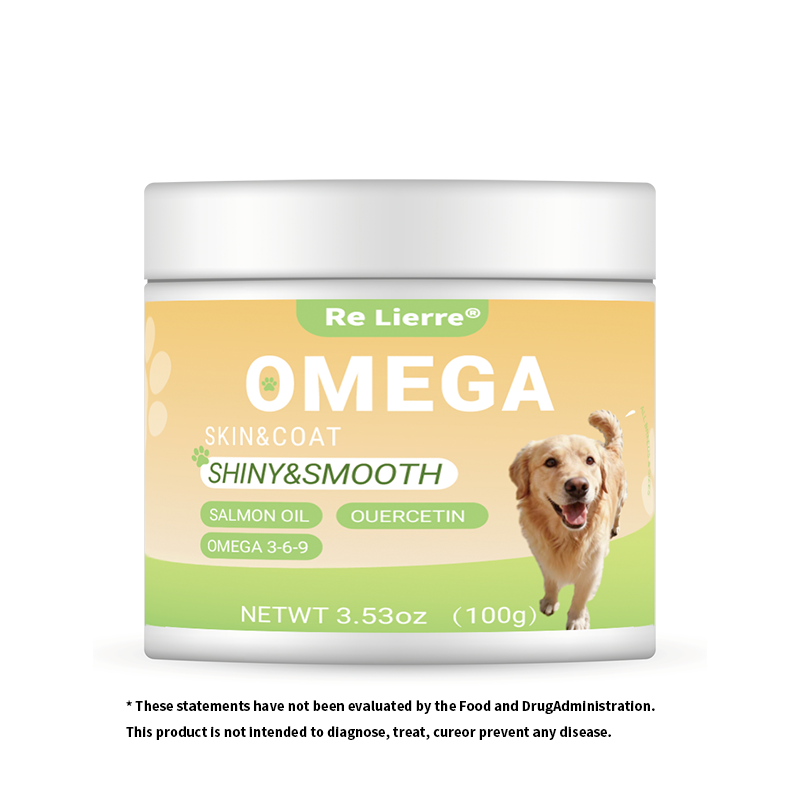 Omega 3-6-9 Dog Supplement Soft Chews with Salmon Oil & Biotin - 40 Servings