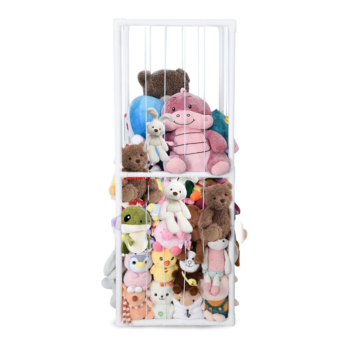 1Pc Stuffed Animal Storage PVC Plush Organizer Shelf Holder Standing