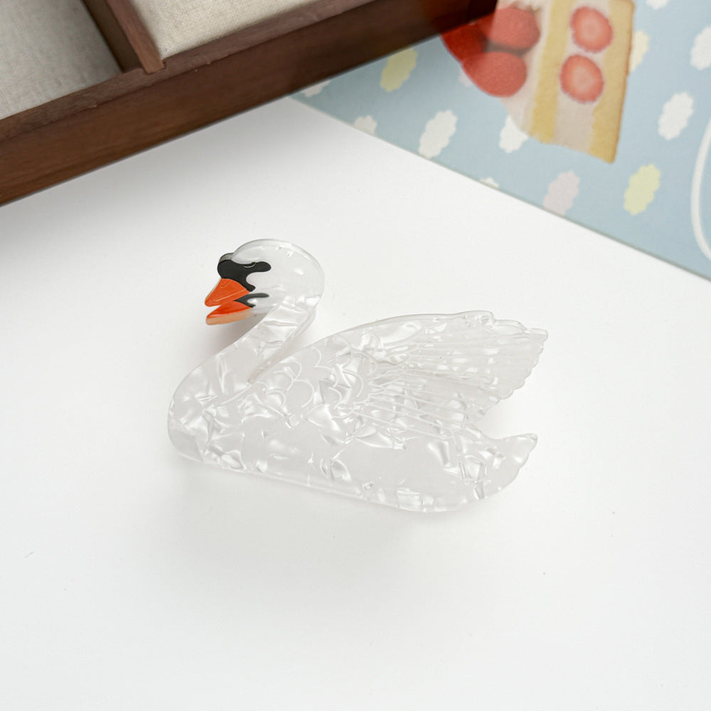 Animal Hairpin Set - Swan, Goldfish & Seahorse