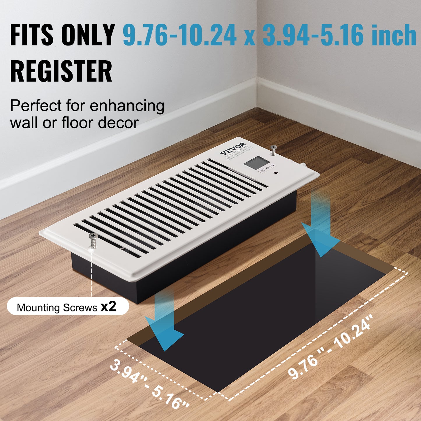 Quiet Vent Booster Fan with Remote Control & Thermostat - White