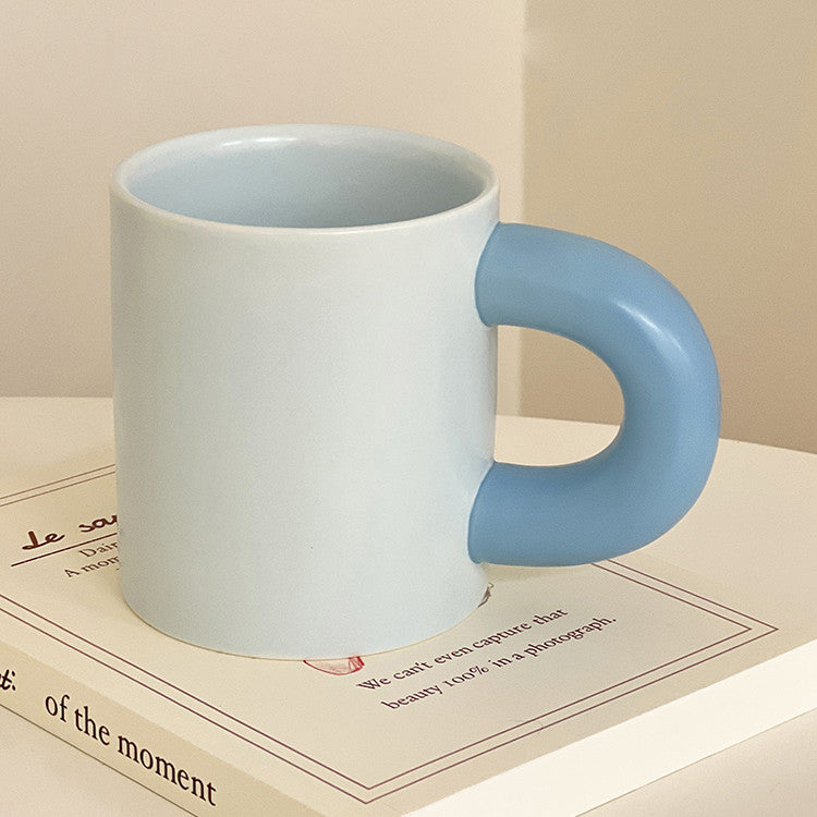 Ceramic Contrast Color Mug - 300ML Home Drinkware for Kitchen & Dining