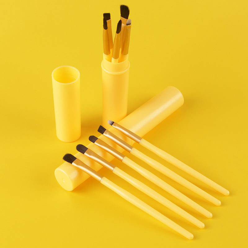 Mini No. 8 Makeup Brush Set - Assorted Styles, 8-Piece Portable Cosmetic Tools