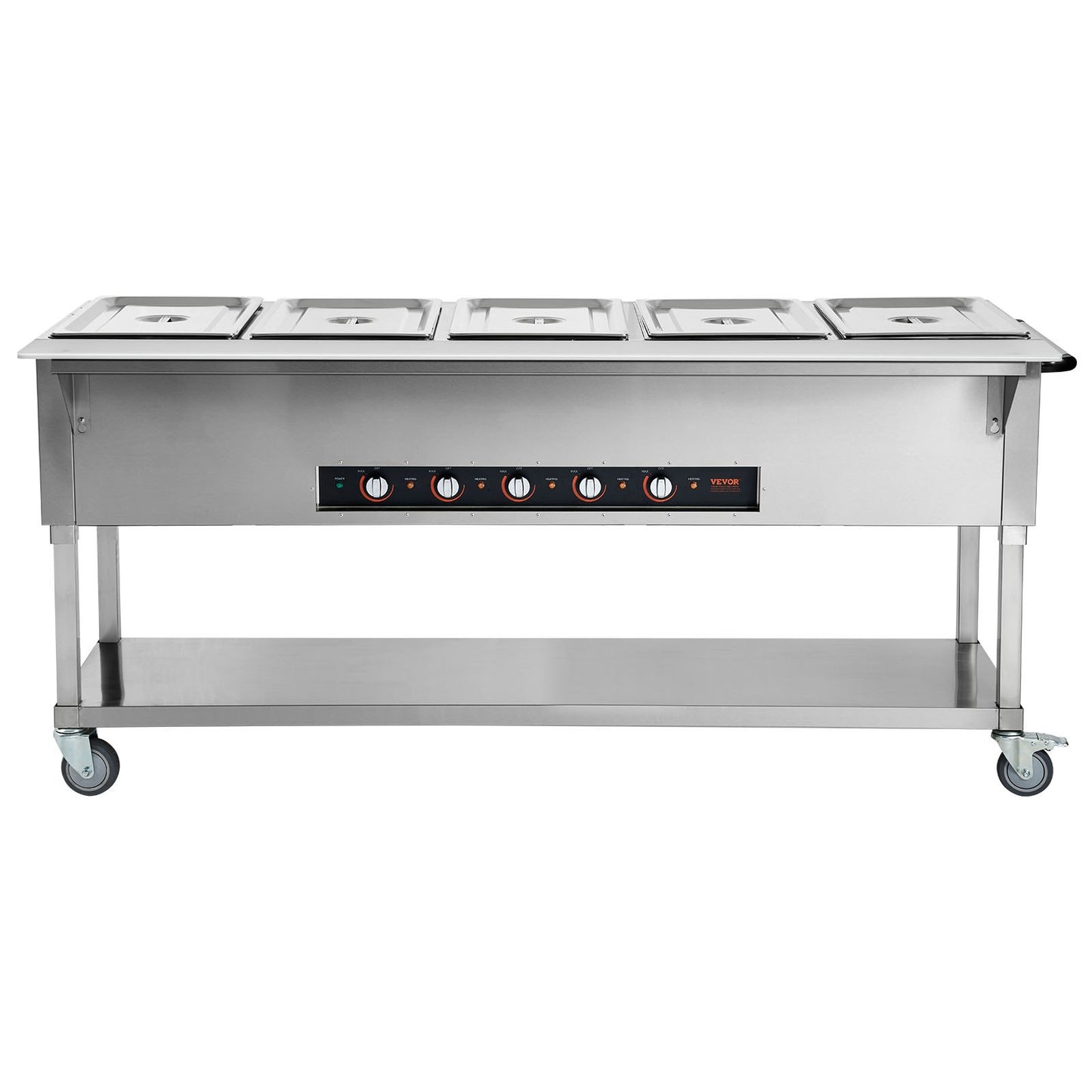 Commercial Food Warmer 5 Pan Electric Steam Table 3750W Stainless Steel Catering Equipment