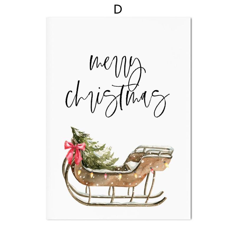 Christmas Holiday Decoration Canvas Poster - Multiple Sizes & Styles