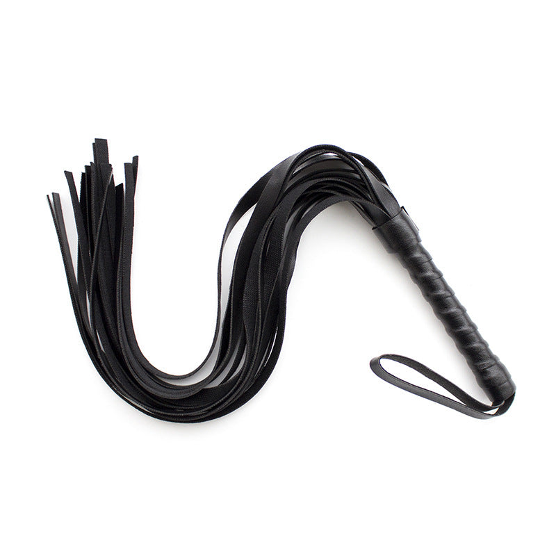 Heavy Leather Whip for Adult Wellness Multi-Color Props - 54cm