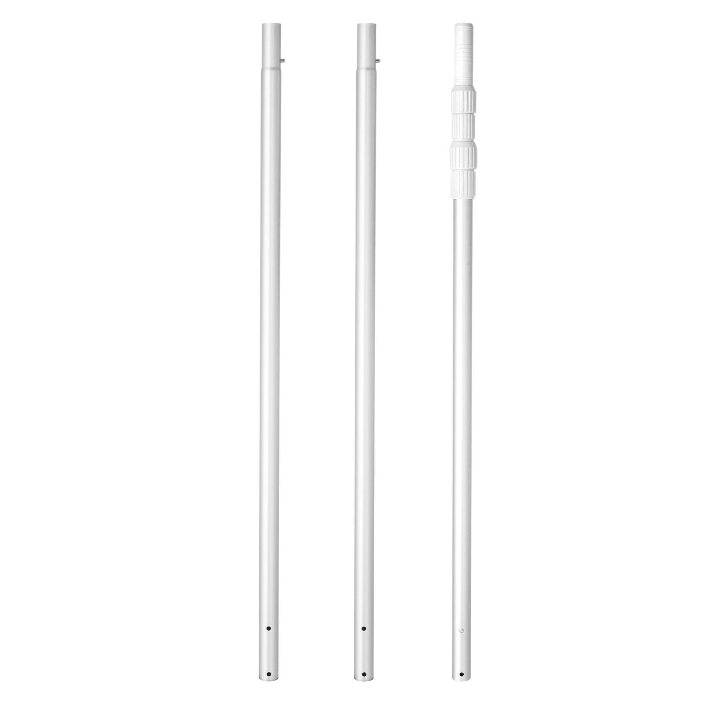 Telescopic Pool Pole 3.4 to 15 Ft Aluminum Alloy Twist Locking for Skimming & Cleaning