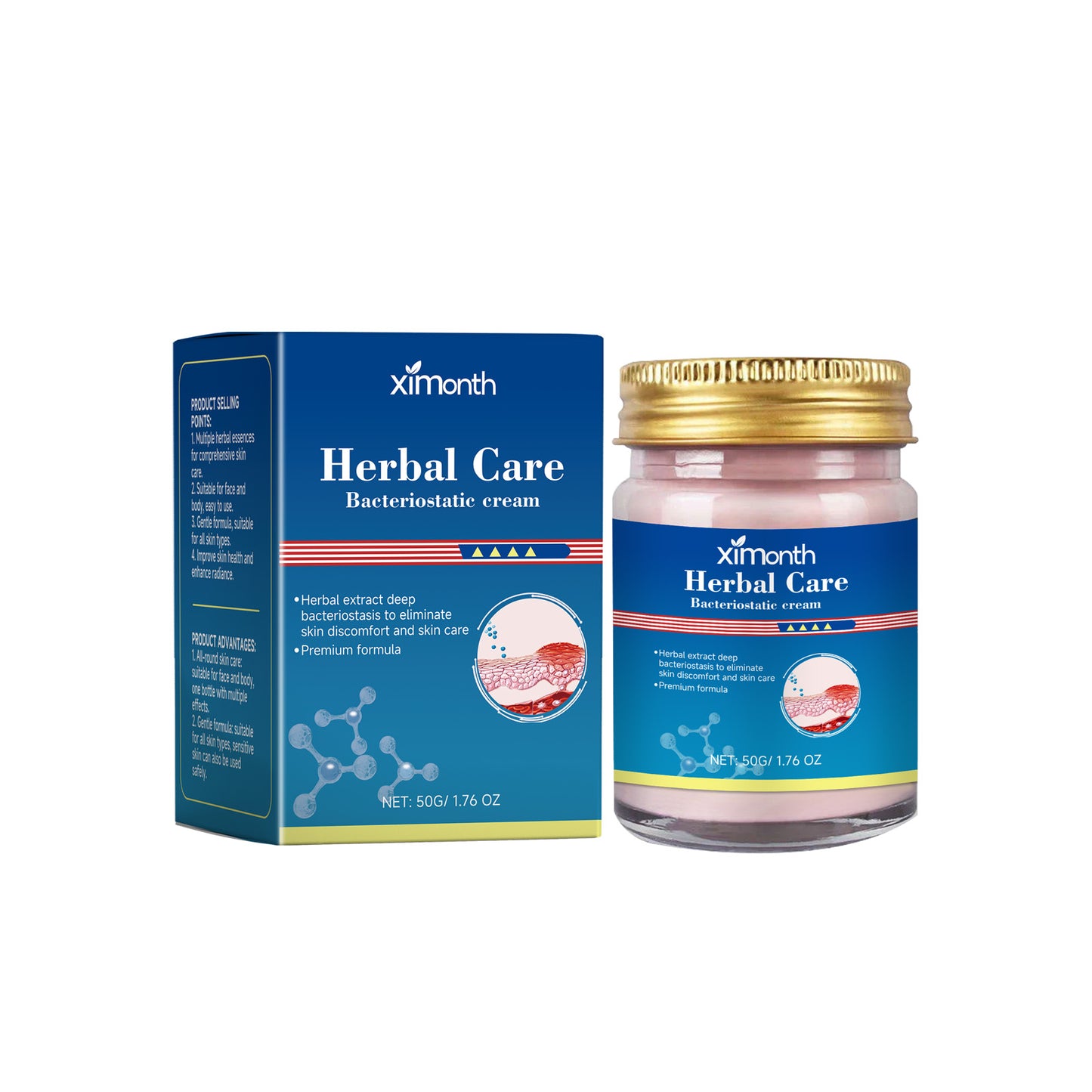 Herbal Skin Repair Cream - Soothing Moisturizer for Face and Body