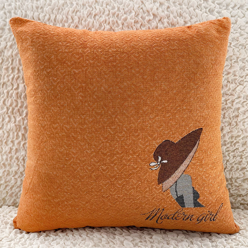 Square Bed Window Cushion Cover - 45x45cm Home Decor Pillows