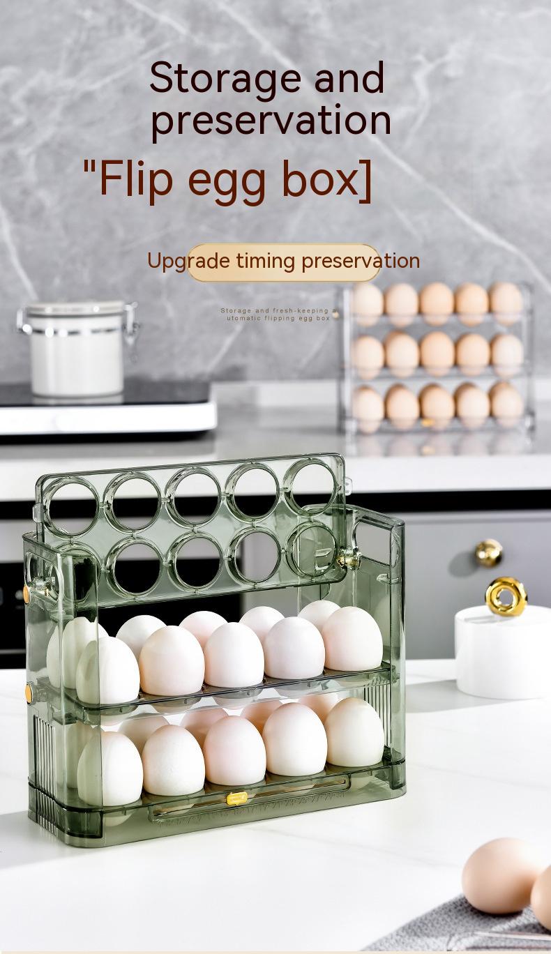 Kitchen Egg Storage Box - Food Preservation Container with Multiple Colors