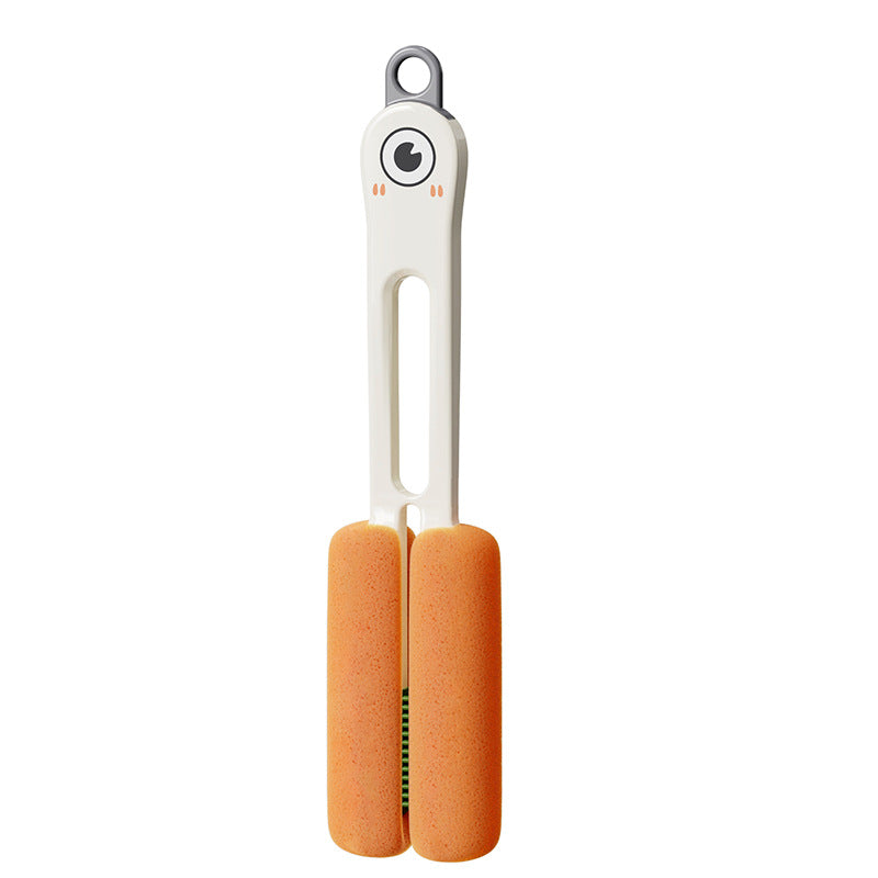 Four-in-One Long Handle Sponge Cleaning Brush for Kitchen & Home