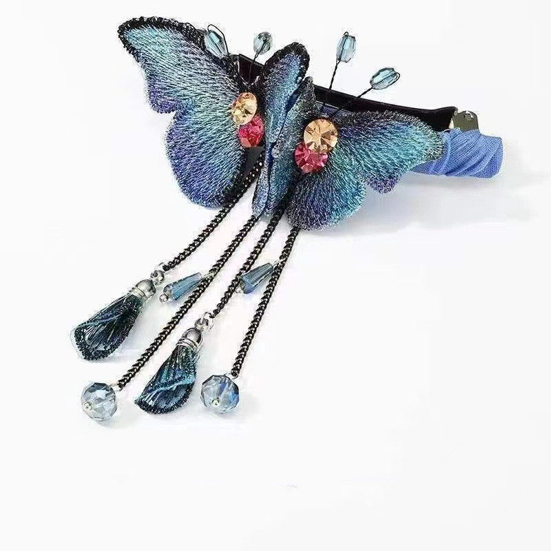 Elegant Butterfly Spring Hair Clip - Light Luxury Hair Accessories for Women