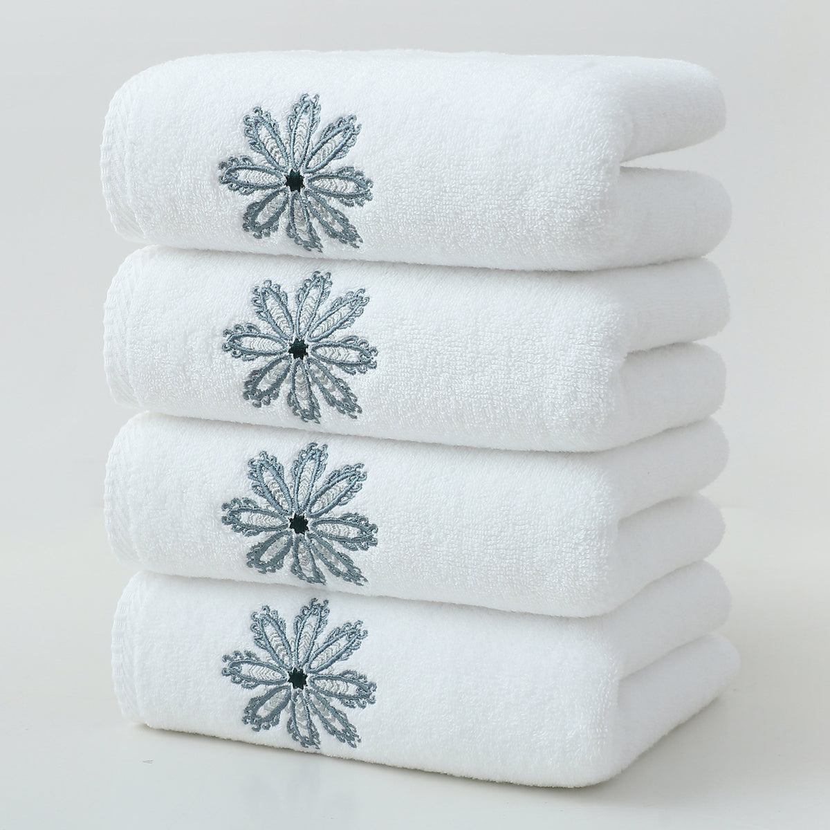 Cotton Household Towel Set - All Colors & Sizes, Soft Absorbent Cotton