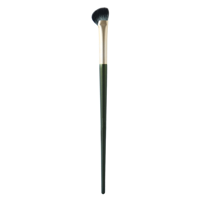 Oblique Fan-Shaped Eye Contour Makeup Brush Set - Soft Synthetic Fiber